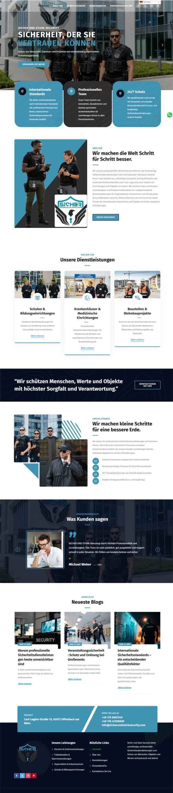 sicher und stark Security