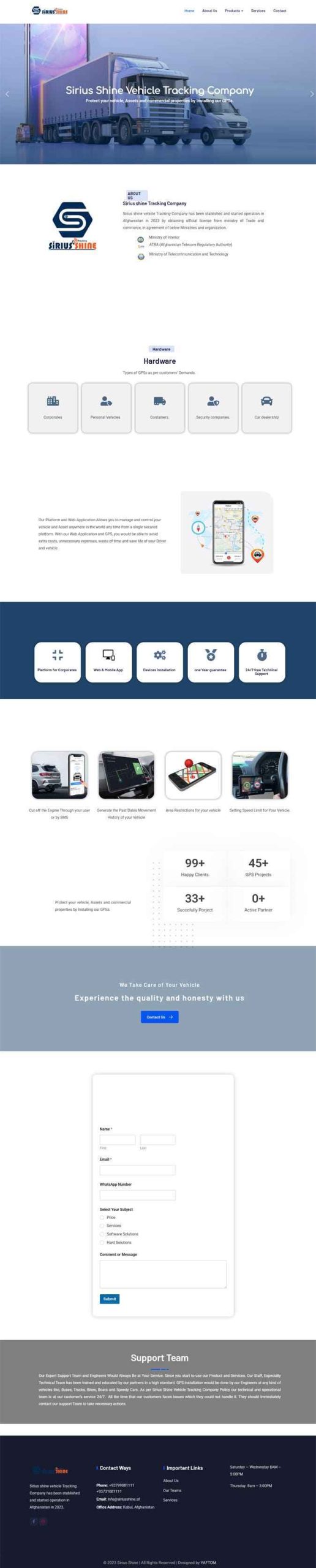 Sirius Shine Vehicle Tracking Company
